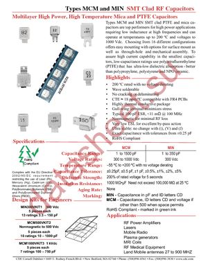 MCM01-001D9R1D-F datasheet  